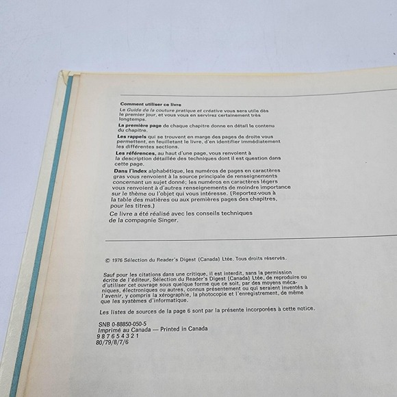 1976 Guide de la Couture Pratique et Créative Sélection Reader's Digest Français - Picture 5 of 8